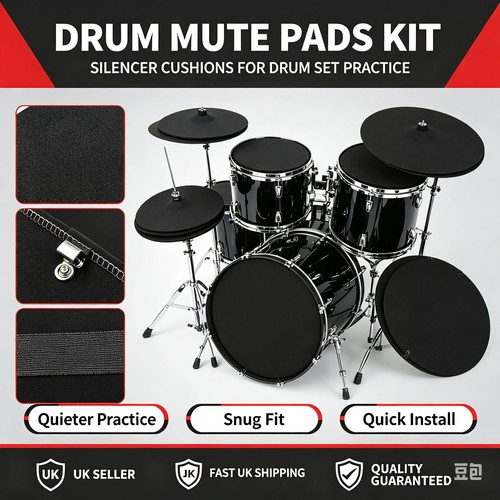 10pcs drum mute pads set - 10pcs,