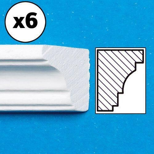 Cornice painted white pack - painted,