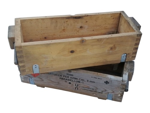 Army military wooden box - 2x,