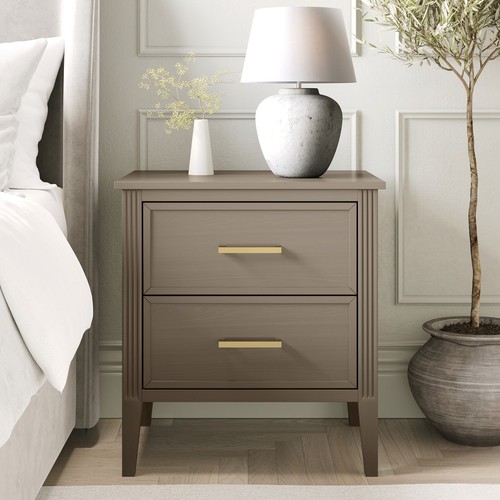 Fluted drawer bedside table - fluted, 2