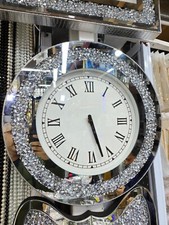 Large Round Crushed Mirror