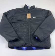 Stüssy Sherpa Reversible Jacket Diamond Purple Size L