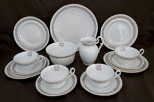 ANTIQUE / EARLY VINTAGE VERY FINE CHINA 15 PIECE TEA SET IN GOOD CONDITION