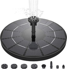 Solar Powered Floating Pump Water Fountain Birdbath Pond Pool Garden Fishpond