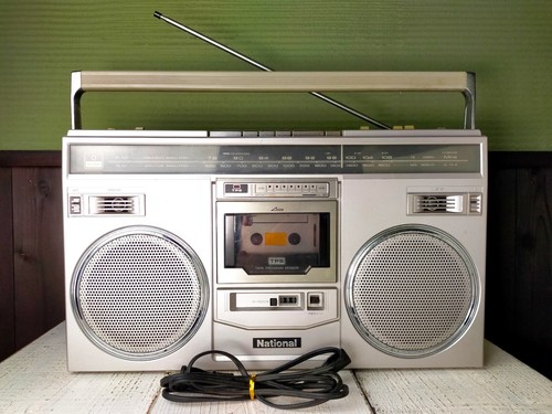 National vintage boombox radio - national,