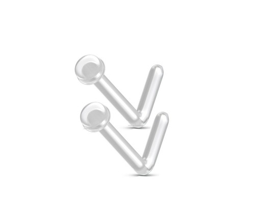 2pcs flexible clear - l, bend