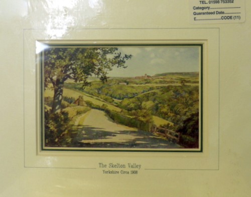 Antique matted print c1908 - print,