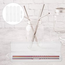  4 Pcs Travel Straw Reusable