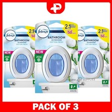 Febreze Bathroom Air Freshener Odour Eliminator Cotton Fresh 7.5ml Pack of 3