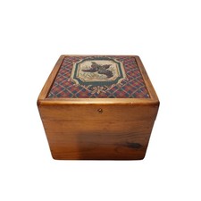 wooden box with rooster
