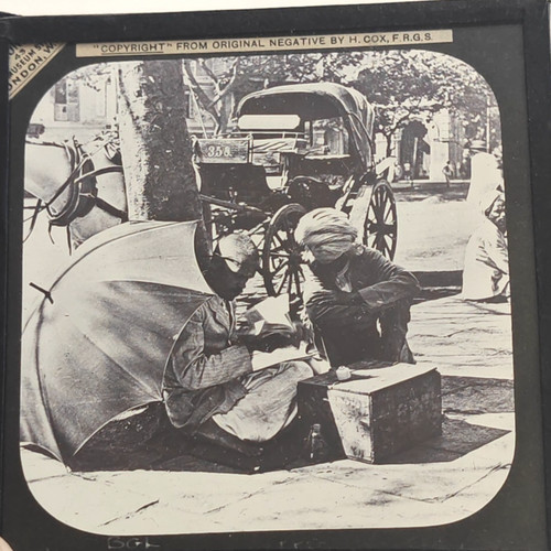 Magic lantern slide indian - lantern,