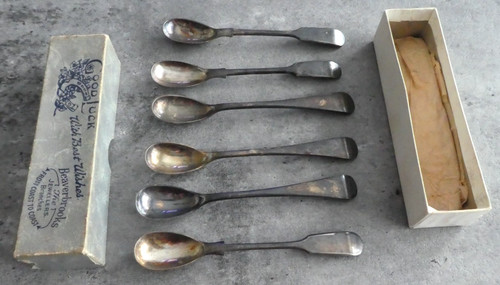 Silver plated good luck with - good,