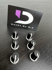6x BLACK KNOBS 90 ° DJ EQ