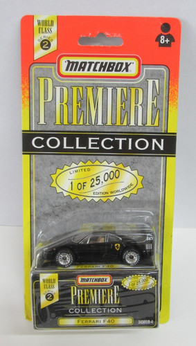 Matchbox ferrari f40 black - -,