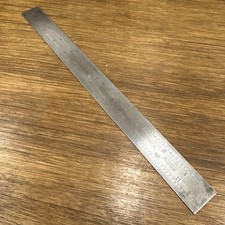 Vintage Moore & Wright No.427A Engineers Joiners 12" steel ruler - Tool - Rule
