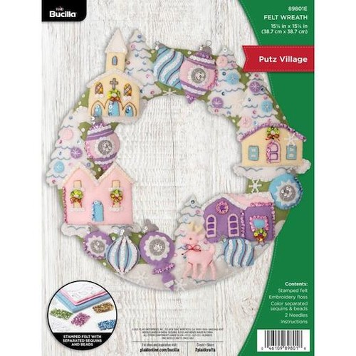 Bucilla felt wreath applique - bucilla,