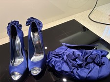 Matching Karen Millen Ladies Shoes Size UK 5 and Clutch Bag Set - worn once