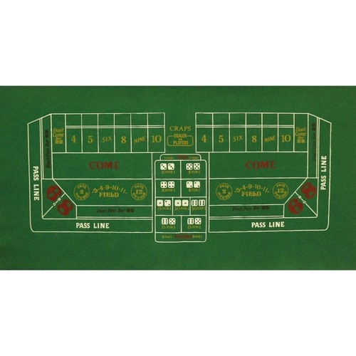 Craps felt layout x 72 - felt, 36"