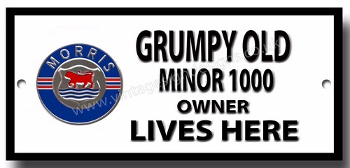 Grumpy old morris minor - grumpy,
