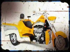 A4 Metal Sign motorbike bhc 9 chevy trike Boss Hoss