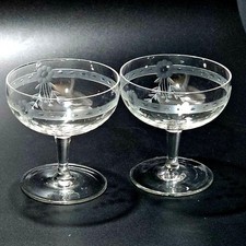 2 Vintage Art Deco Champagne