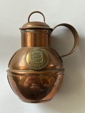 Small Old Copper Guernsey Milk Jug.