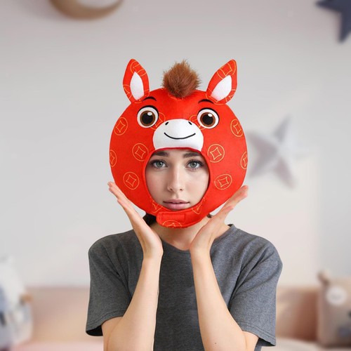 Cartoon horse costume hat for - horse,