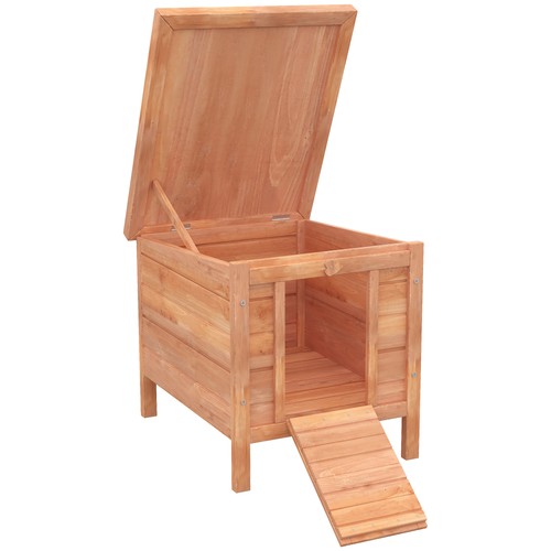Pawhut rabbit hutch - pawhut, bunny