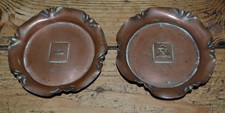 2 x c1897 Ashtrays Made from