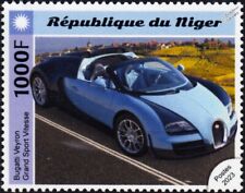 BUGATTI VEYRON Grand Sport Vitesse Car Automobile Stamp (2023 Niger)