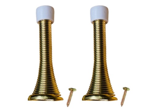 Door stops silver brass - -,