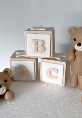 Teddy bear cubes edible - teddy,