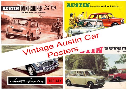Repro vintage austin car - repro,