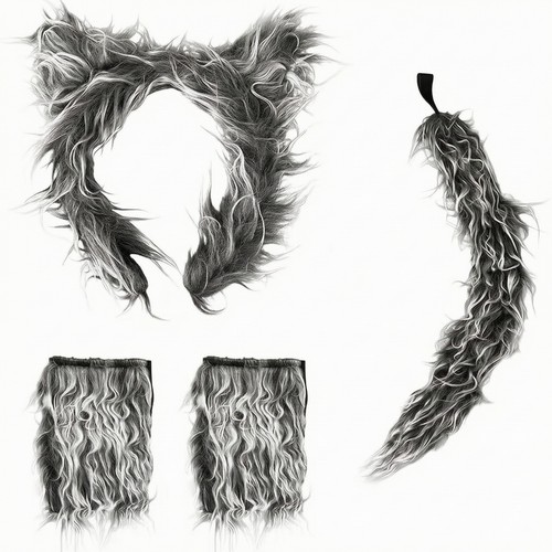 Wolf costume accessories set - accessories,