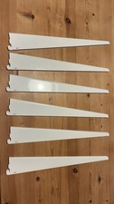 Six Elfa Solid Shelf Brackets