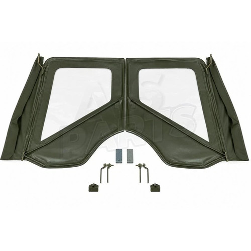 Folding door set frame with - door,