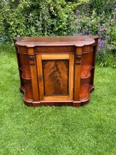 Credenza, Small Sideboard, Mahogany Shelves, Cupboard with Ebonised Edging...