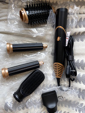 UKLISS 5 in 1 Hair Dryer Brush Air Styler with Air Curlers Auto Curling Wands 