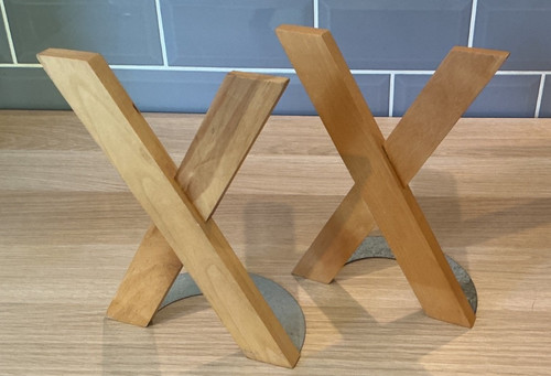 Ikea vintage wooden bookends - ikea,
