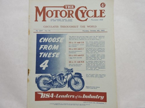 October 1945 the - 4, motor