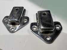 Mgb , Mgc Chrome Tonneau Sockets Original Used Ahh 8391 S