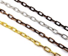 Plated Chandelier Chain, one metre length, 6kg max. weight loading small link