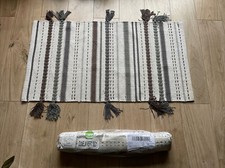 Dunelm ivory grey rug - ivory/grey,
