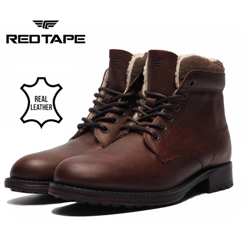 Real leather red tape - leather,