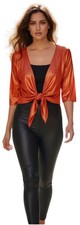 Shiny Gold Bright Red Bolero