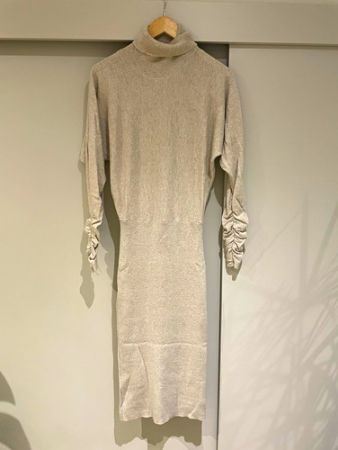 Reiss beige knit turtleneck - reiss,