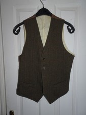 Mens vintage tweed waistcoat