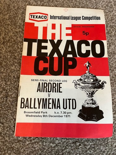 Airdrie ballymena texaco cup - v,