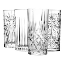 RCR Crystal 370ml Mixology Highball Glasses Set Water Tumblers Set