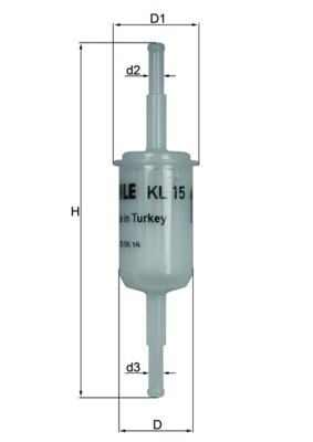 Mahle fuel filter - of,